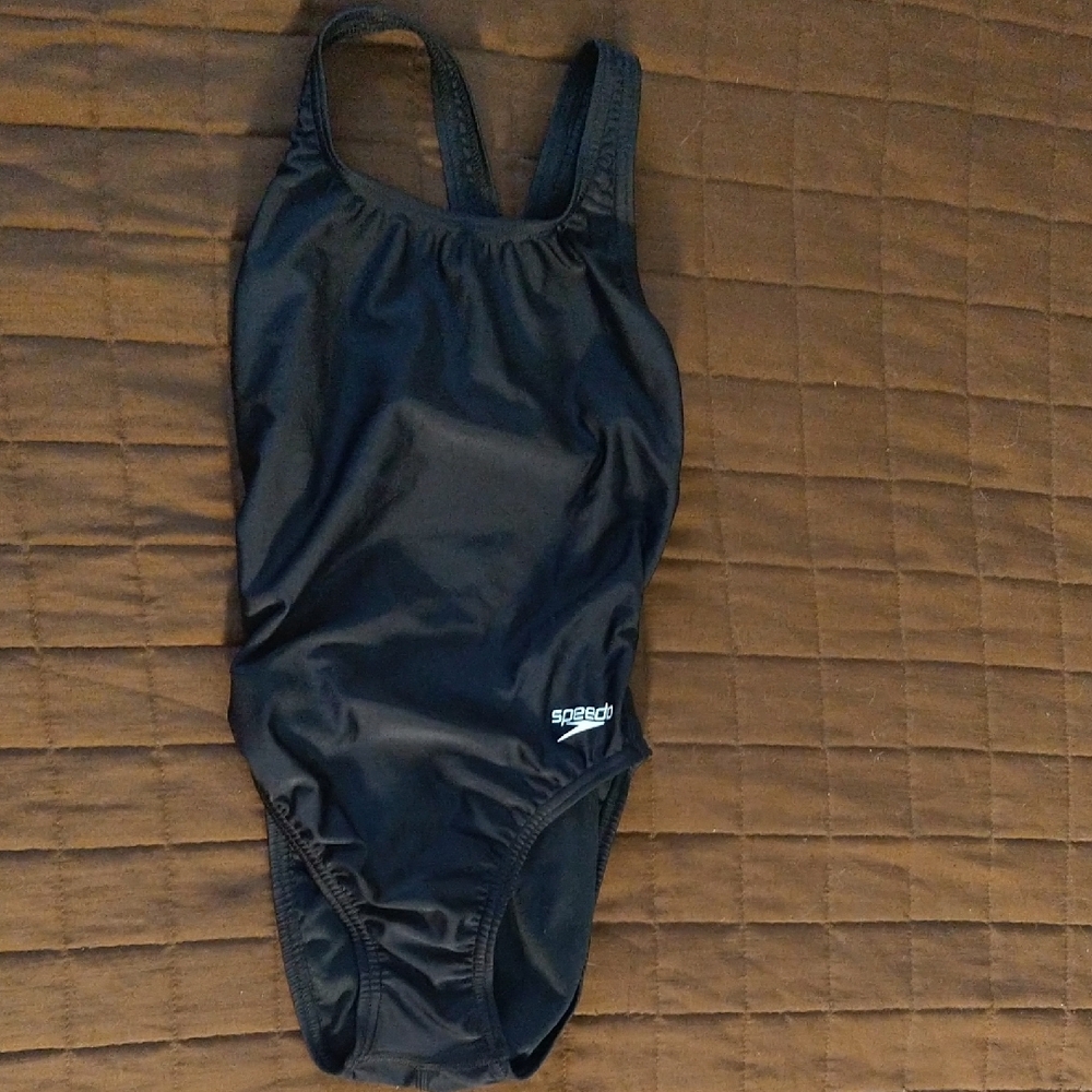 Speedo Black One Piece Swimsuit Athletic Design
